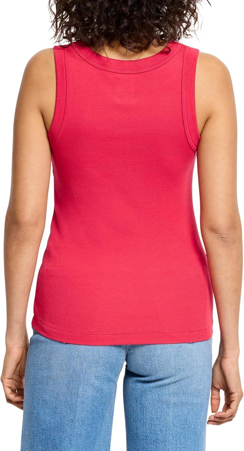 imageNICZOE Womens Perfect Knit Rib Scoop TankAmaryllis