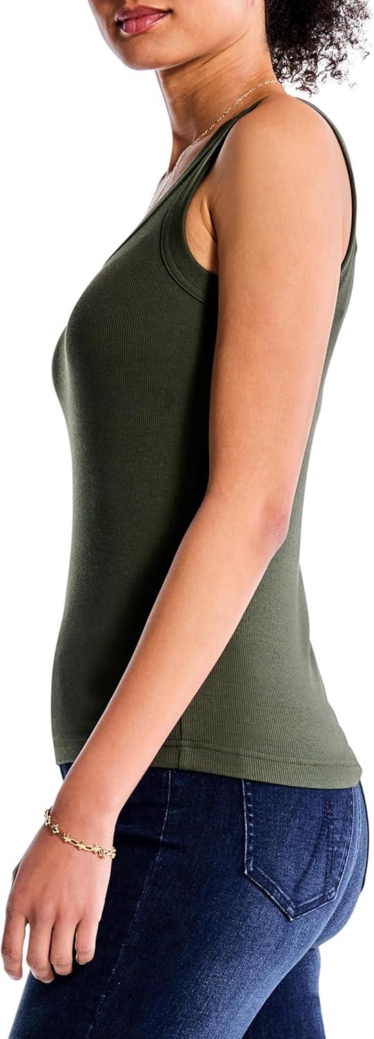imageNICZOE Womens Perfect Knit Rib Scoop TankBriar