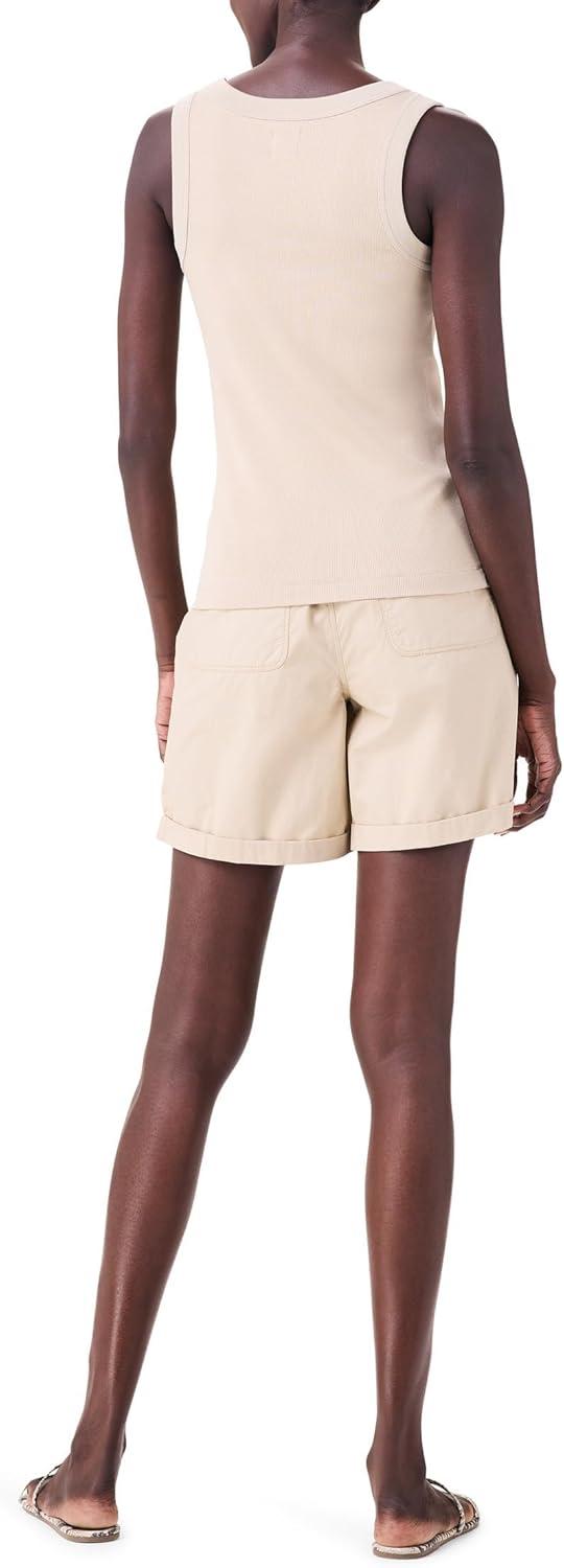 imageNICZOE Womens Perfect Knit Rib Scoop TankBrown Rice