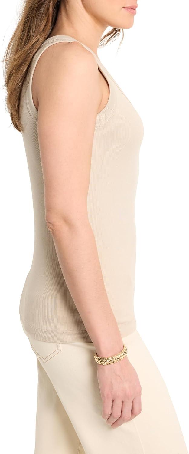imageNICZOE Womens Perfect Knit Rib Scoop TankChamois