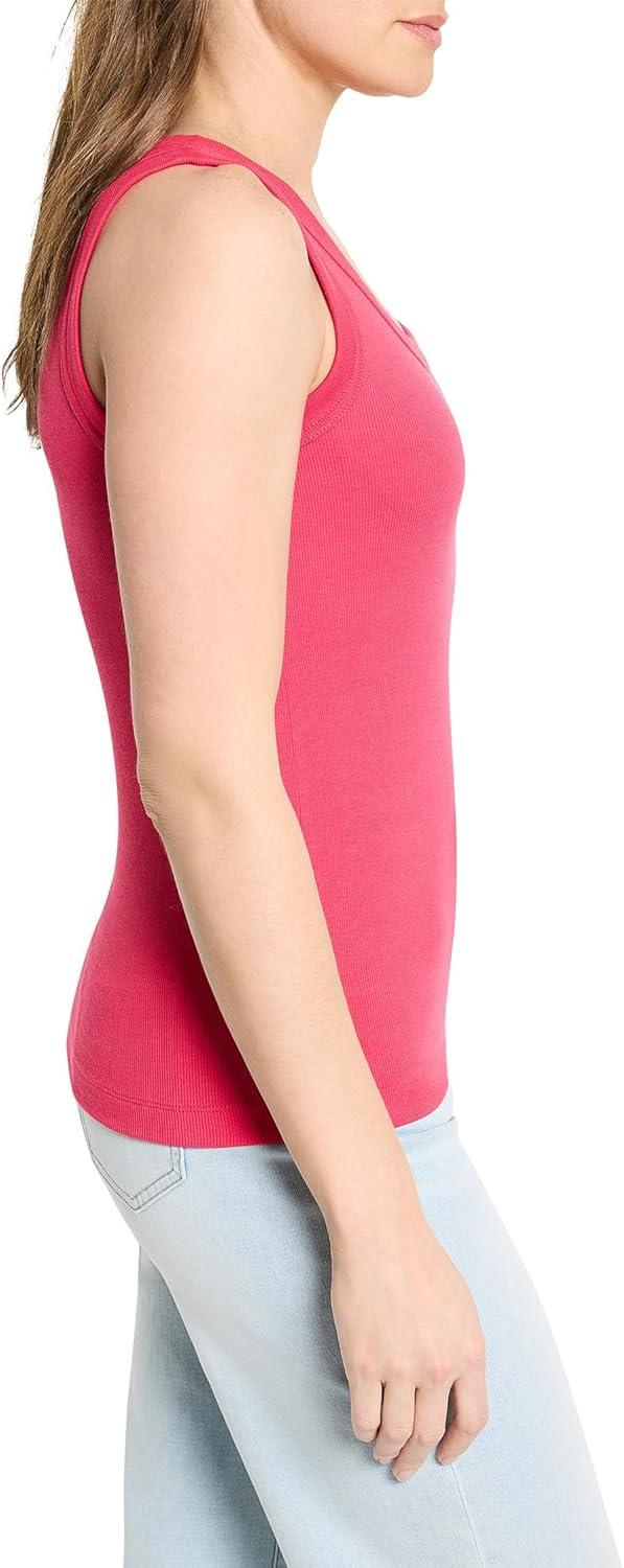 imageNICZOE Womens Perfect Knit Rib Scoop TankDaiquiri