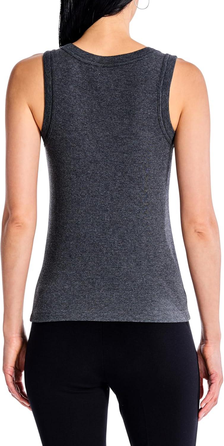 imageNICZOE Womens Perfect Knit Rib Scoop TankEclipse