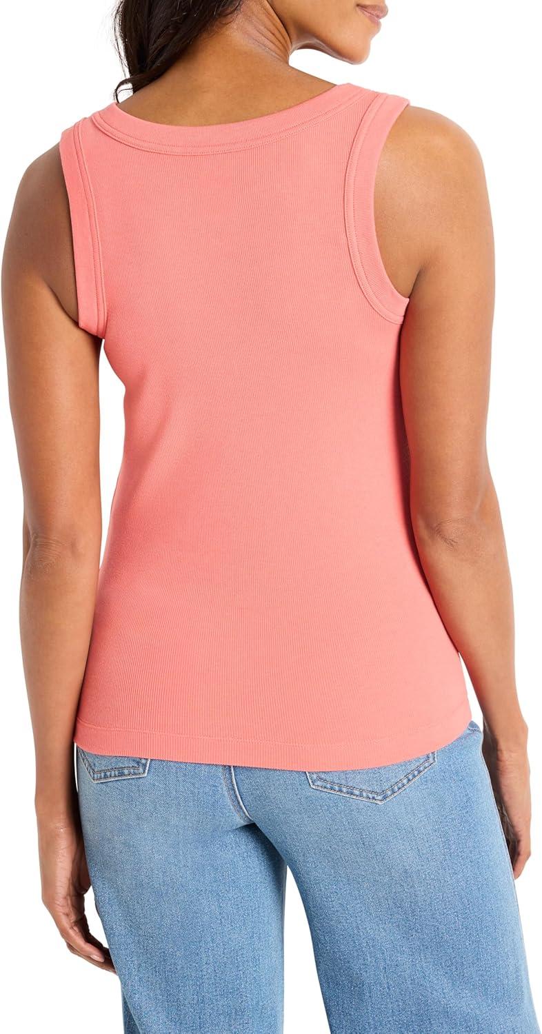 imageNICZOE Womens Perfect Knit Rib Scoop TankGuava