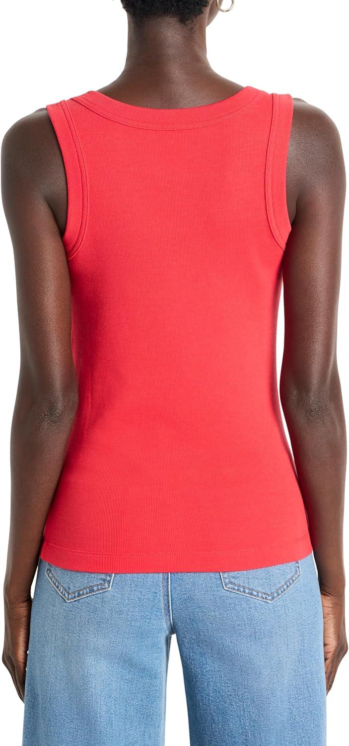 imageNICZOE Womens Perfect Knit Rib Scoop TankHaute Red