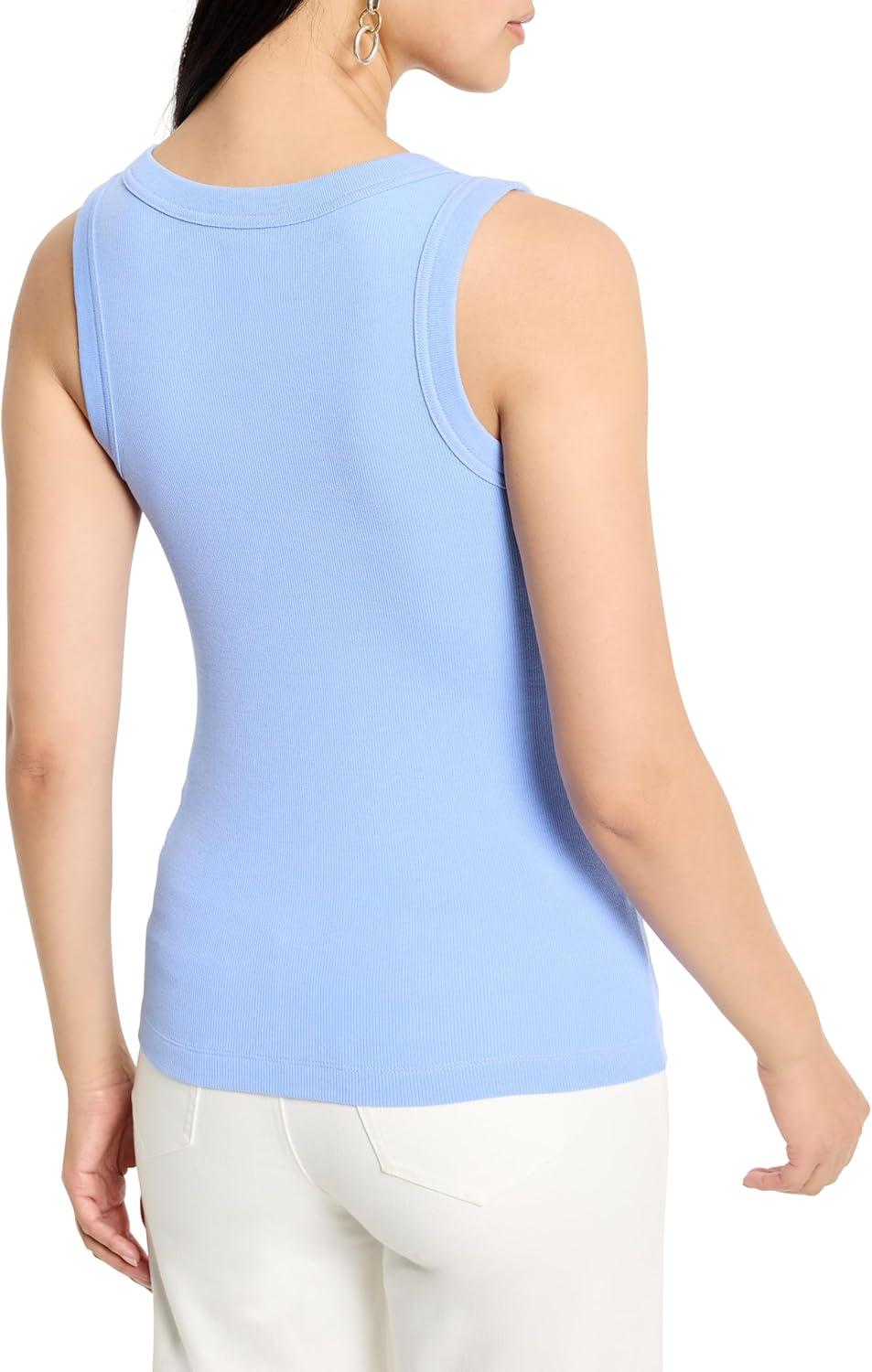 imageNICZOE Womens Perfect Knit Rib Scoop TankIris