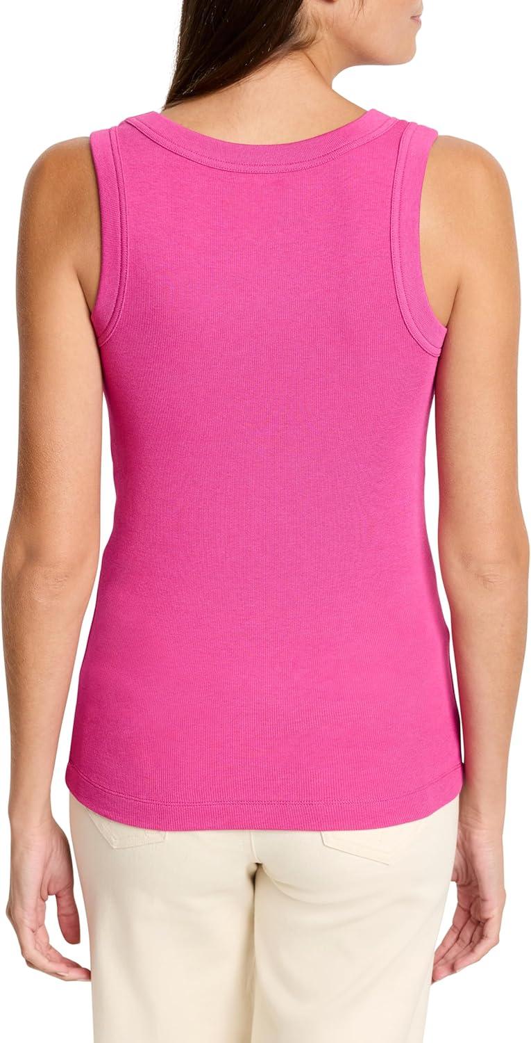 imageNICZOE Womens Perfect Knit Rib Scoop TankOrchid Petal