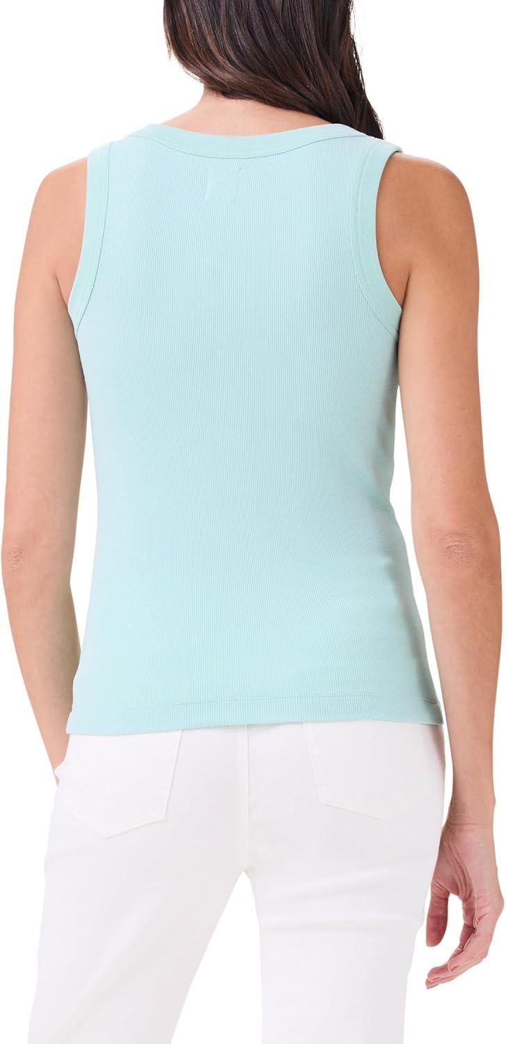 imageNICZOE Womens Perfect Knit Rib Scoop TankSeafoam