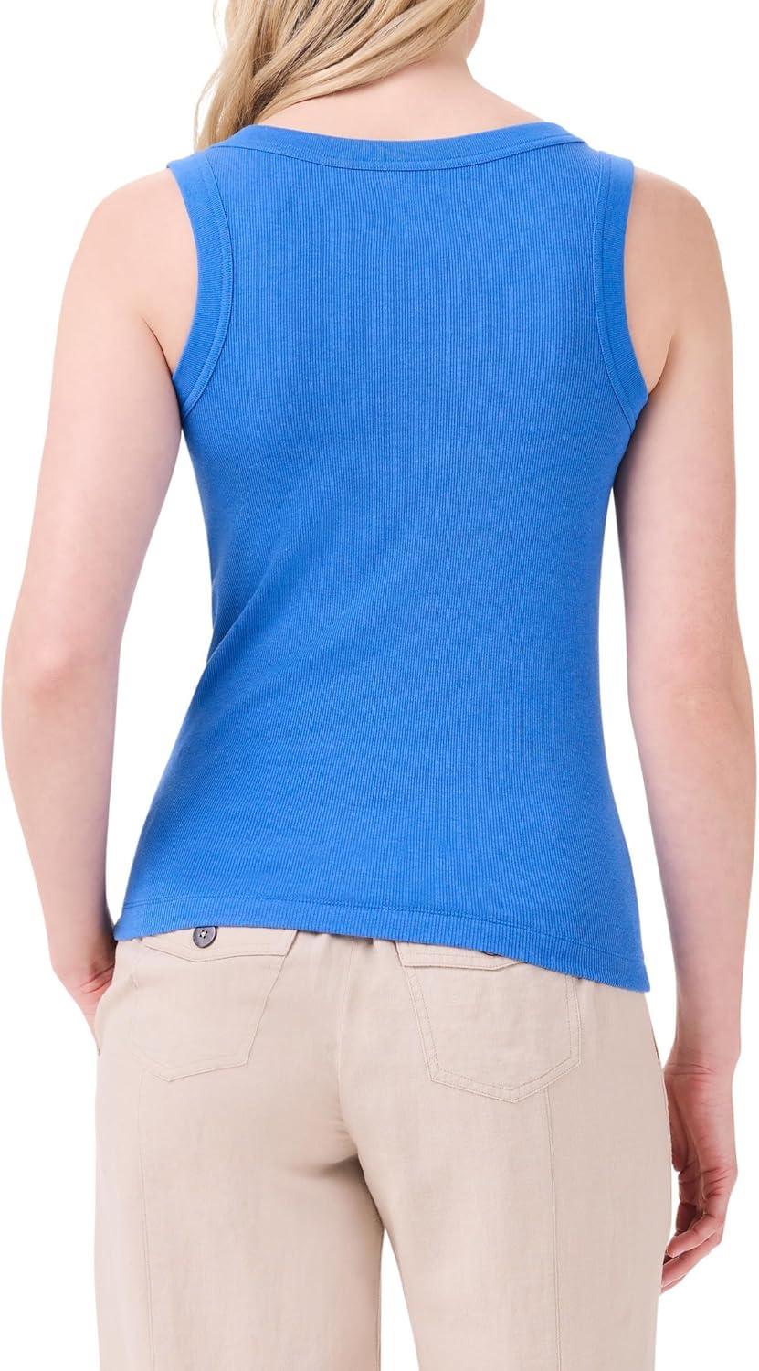 imageNICZOE Womens Perfect Knit Rib Scoop TankTrue Blue