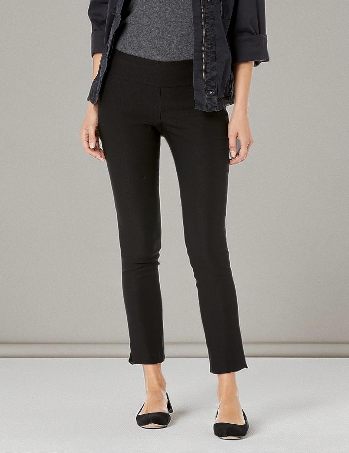 imageNICZOE Womens Petite Slim Wonderstretch PantBlack Onyx