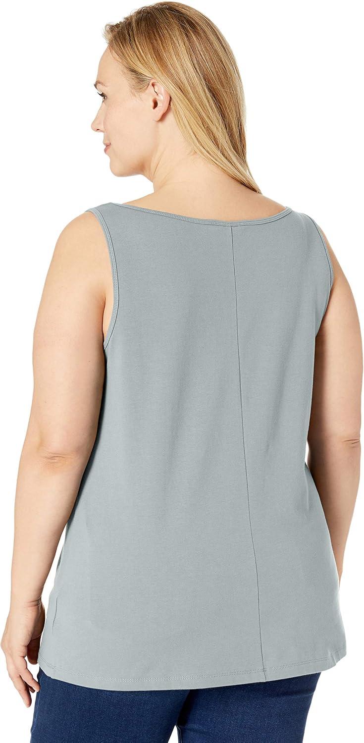 imageNICZOE Womens Plus Size Perfect ScoopEucalyptus