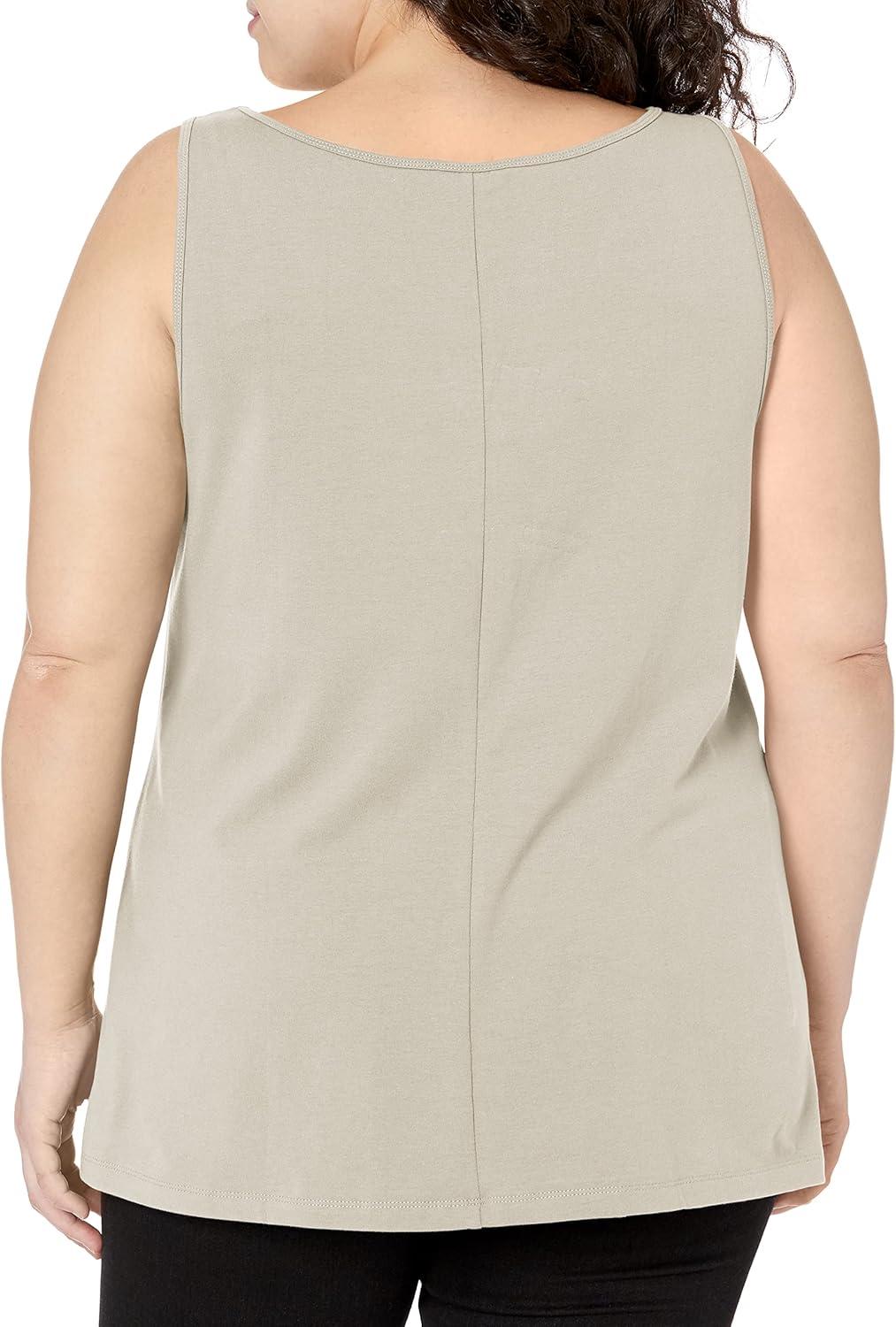 imageNICZOE Womens Plus Size Perfect ScoopPutty