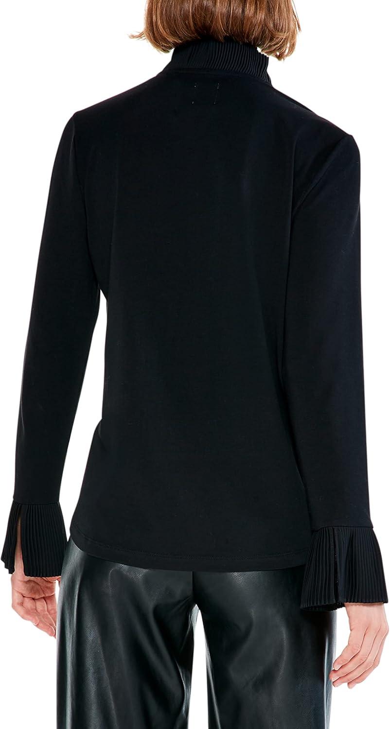 imageNICZOE Womens Ruffled Up TopBlack Onyx