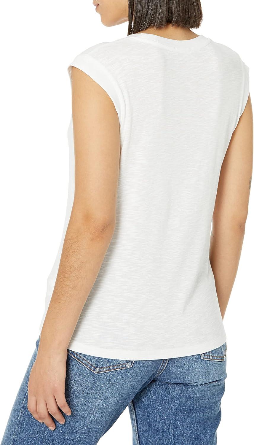 imageNICZOE Womens Scoop Neck TankPaper White