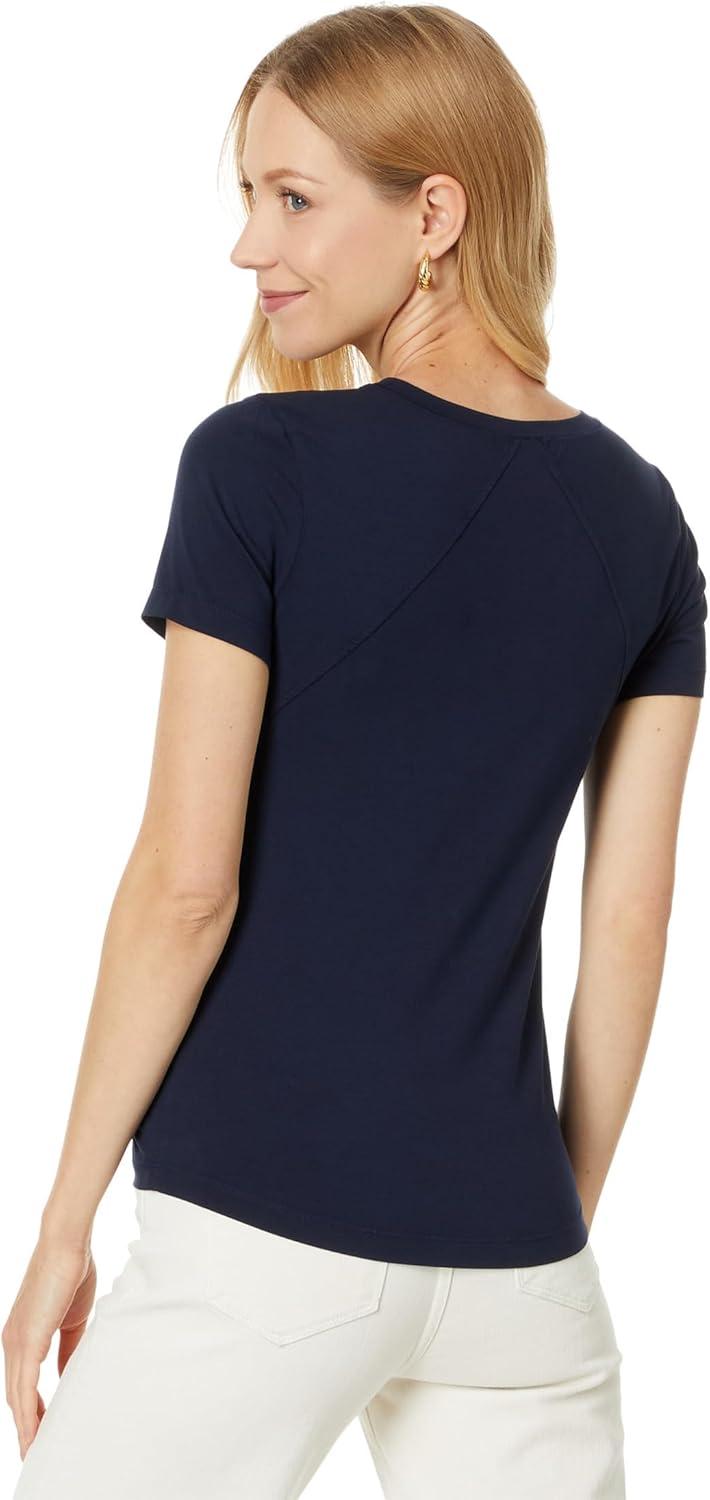 imageNICZOE Womens Short Sleeve Crew Neck TeeDark Indigo