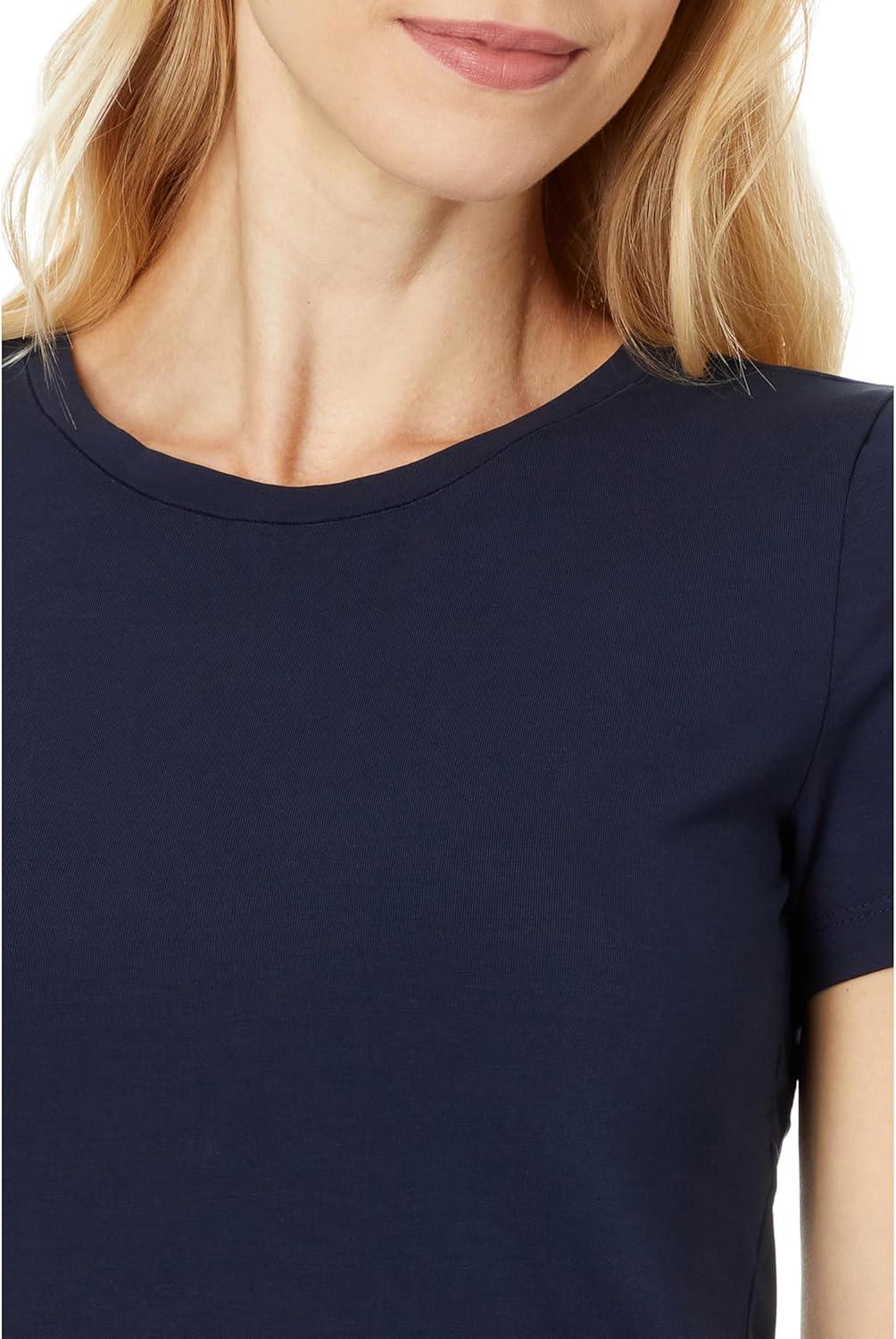 imageNICZOE Womens Short Sleeve Crew Neck TeeDark Indigo