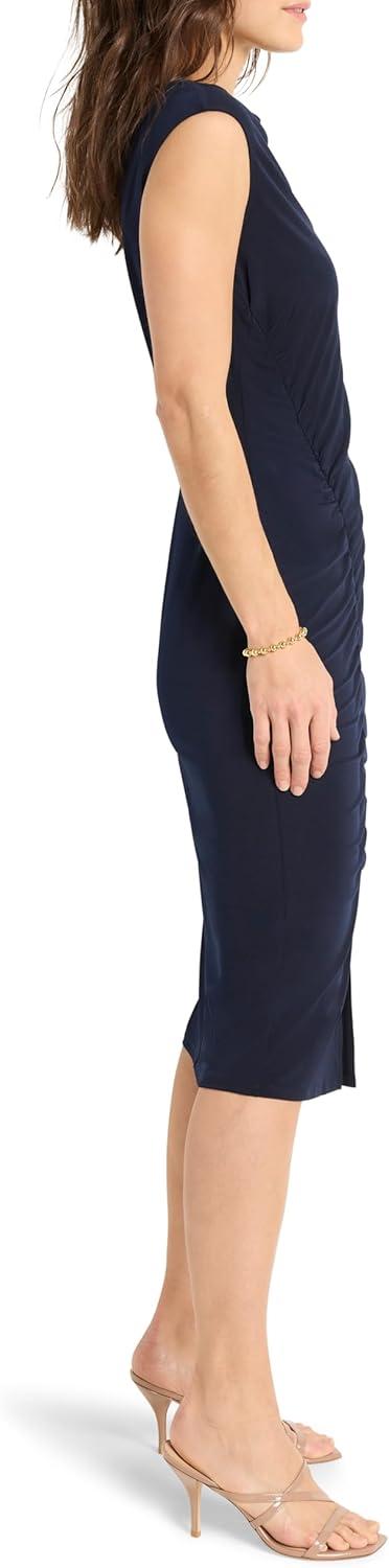 imageNICZOE Womens Side Ruche DressDark Indigo