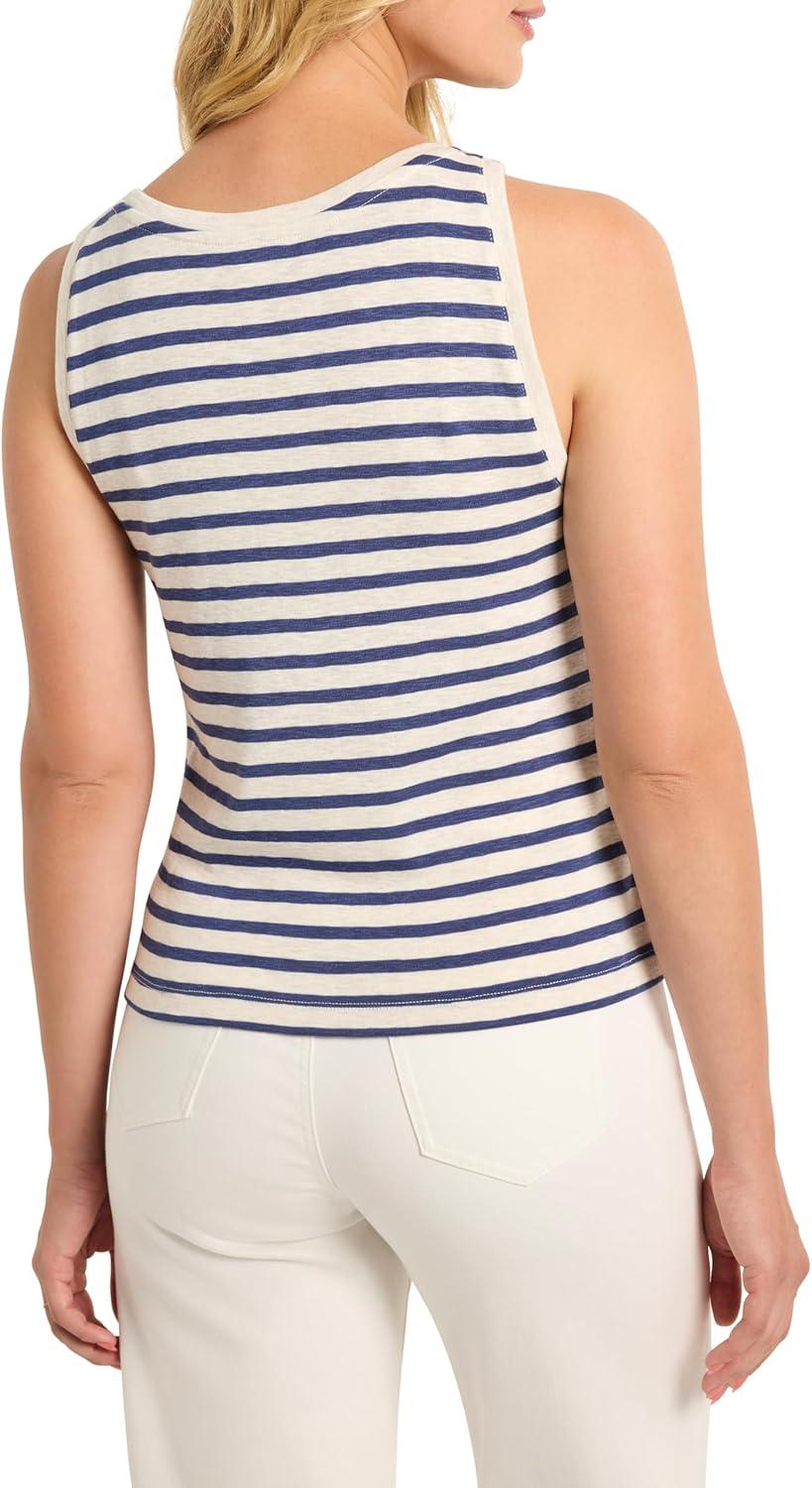 imageNICZOE Womens Striped Boat TankBlue Multi