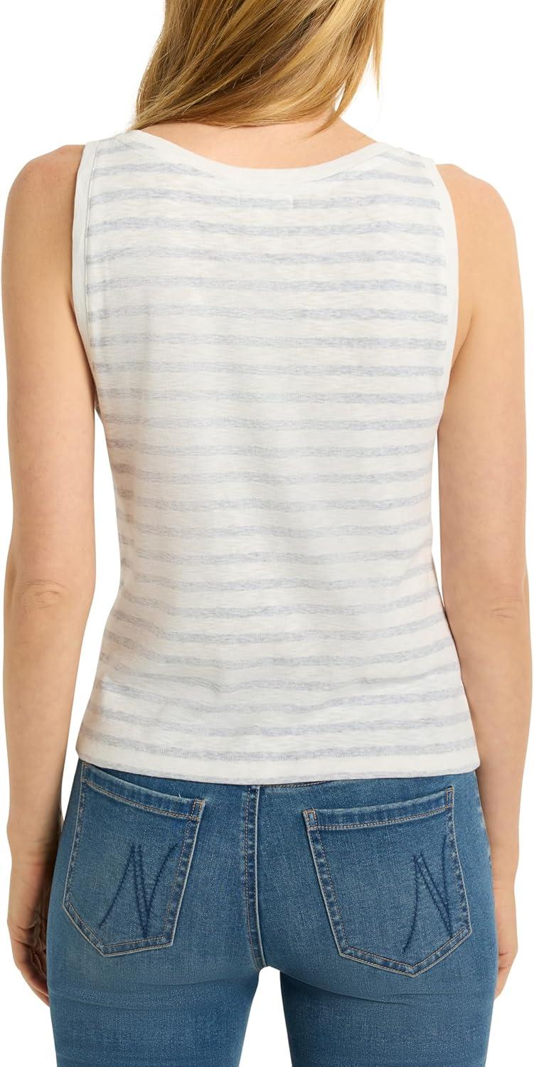 imageNICZOE Womens Striped Boat TankGrey Multi