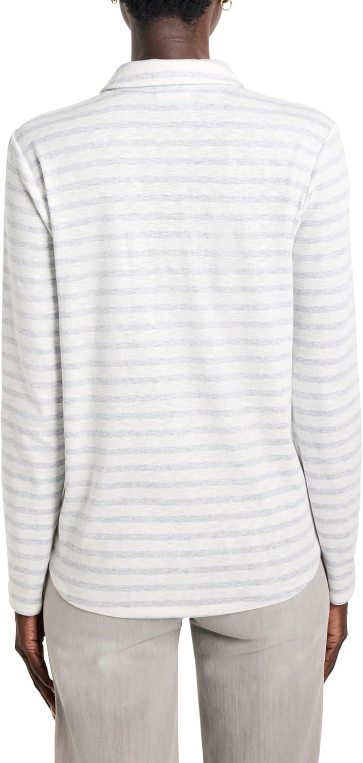 imageNICZOE Womens Striped Easy Fit PoloGrey Multi