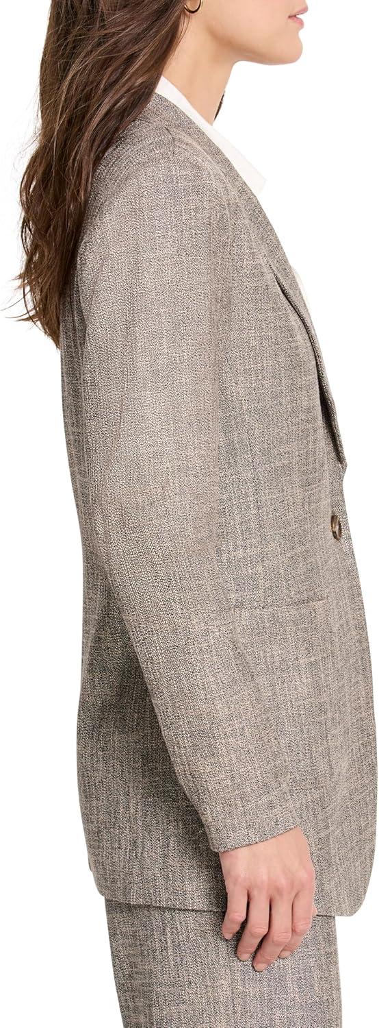 imageNICZOE Womens Tweed Boyfriend BlazerNeutral Mix