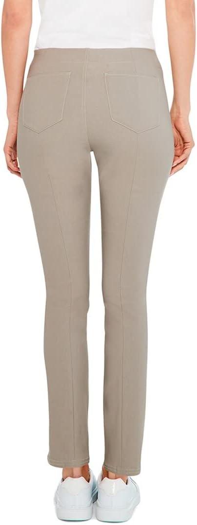 imageNICZOE Womens Wonderstretch Slim JeanPebble