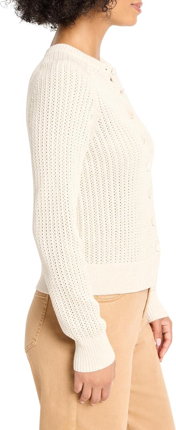 imageNICZOE womens Party CardyClassic Cream