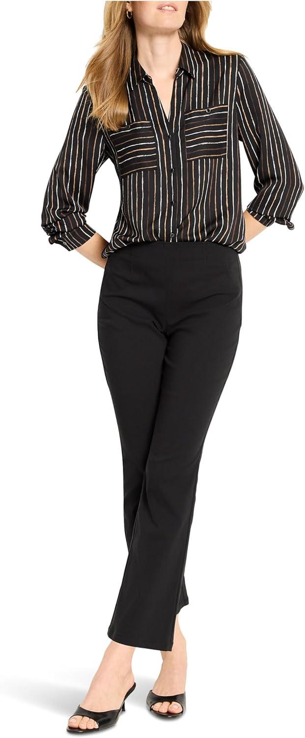 imageNICZoe Womens Mini Painted Stripe ShirtBlack Multi