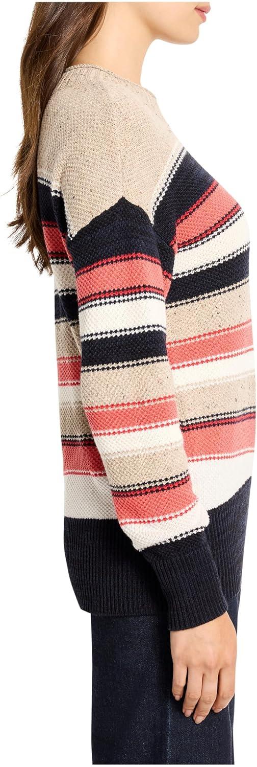 imageNICZoe Womens NEP Knit Striped SweaterRed Multi