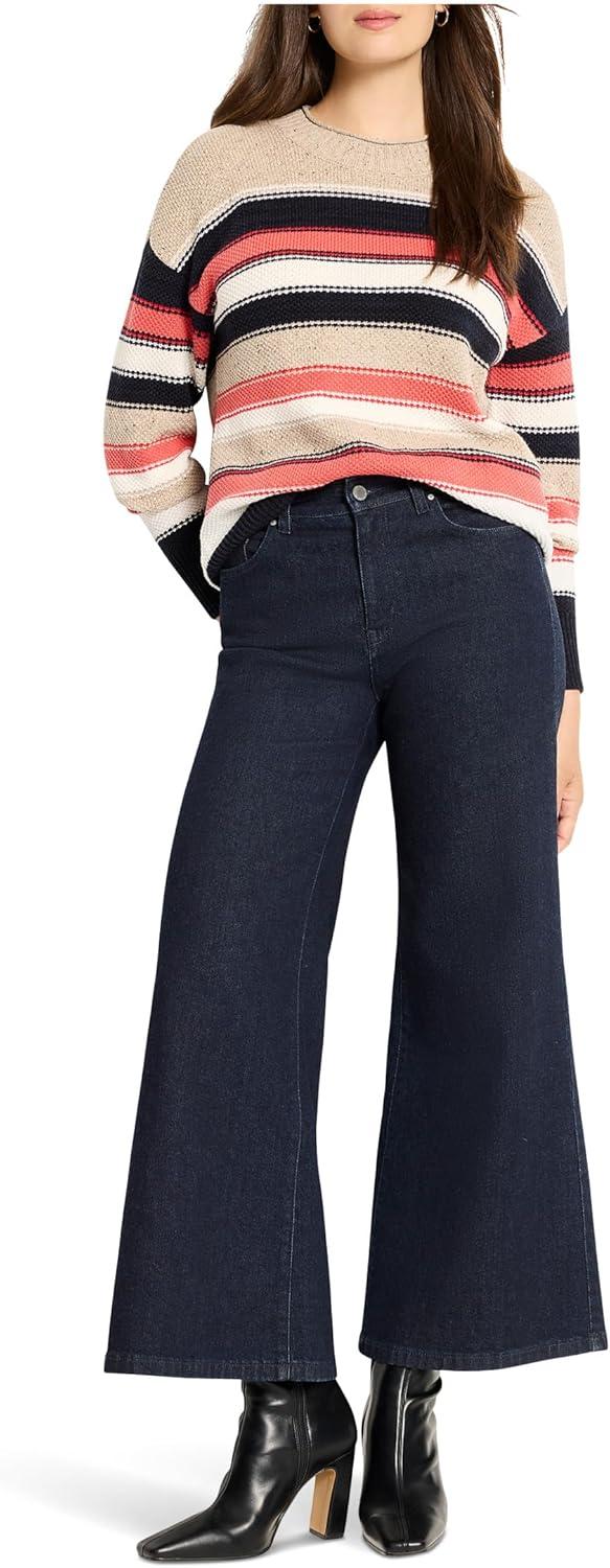 imageNICZoe Womens NEP Knit Striped SweaterRed Multi