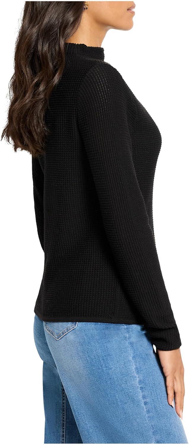 imageNICZoe Womens Pixel Knit SweaterBlack Onyx