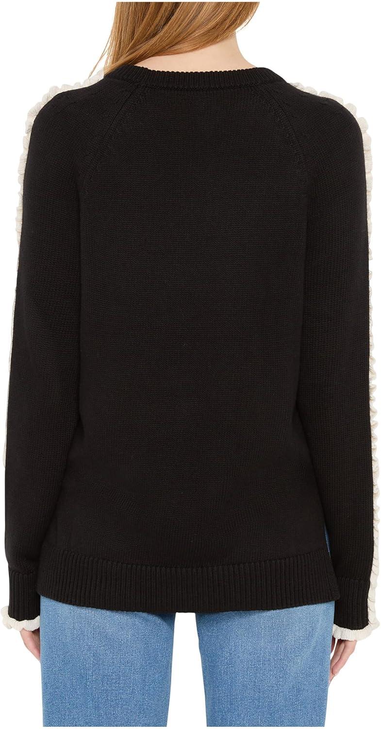 imageNICZoe Womens Ruffled Down SweaterBlack Onyx