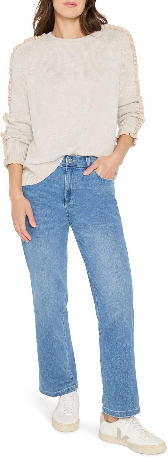 imageNICZoe Womens Ruffled Down SweaterSugar Cookie