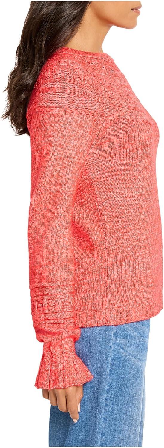 imageNICZoe Womens Textural Dot Cozy SweaterScarlet