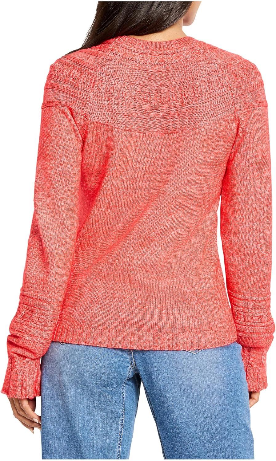 imageNICZoe Womens Textural Dot Cozy SweaterScarlet