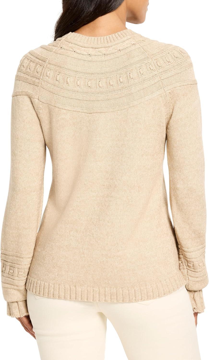 imageNICZoe Womens Textural Dot Cozy SweaterTaupe