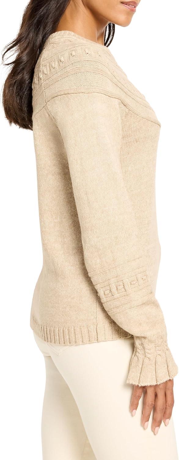 imageNICZoe Womens Textural Dot Cozy SweaterTaupe