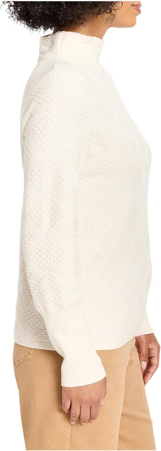 imageNICZoe Womens Textured Diamonds SweaterClassic Cream