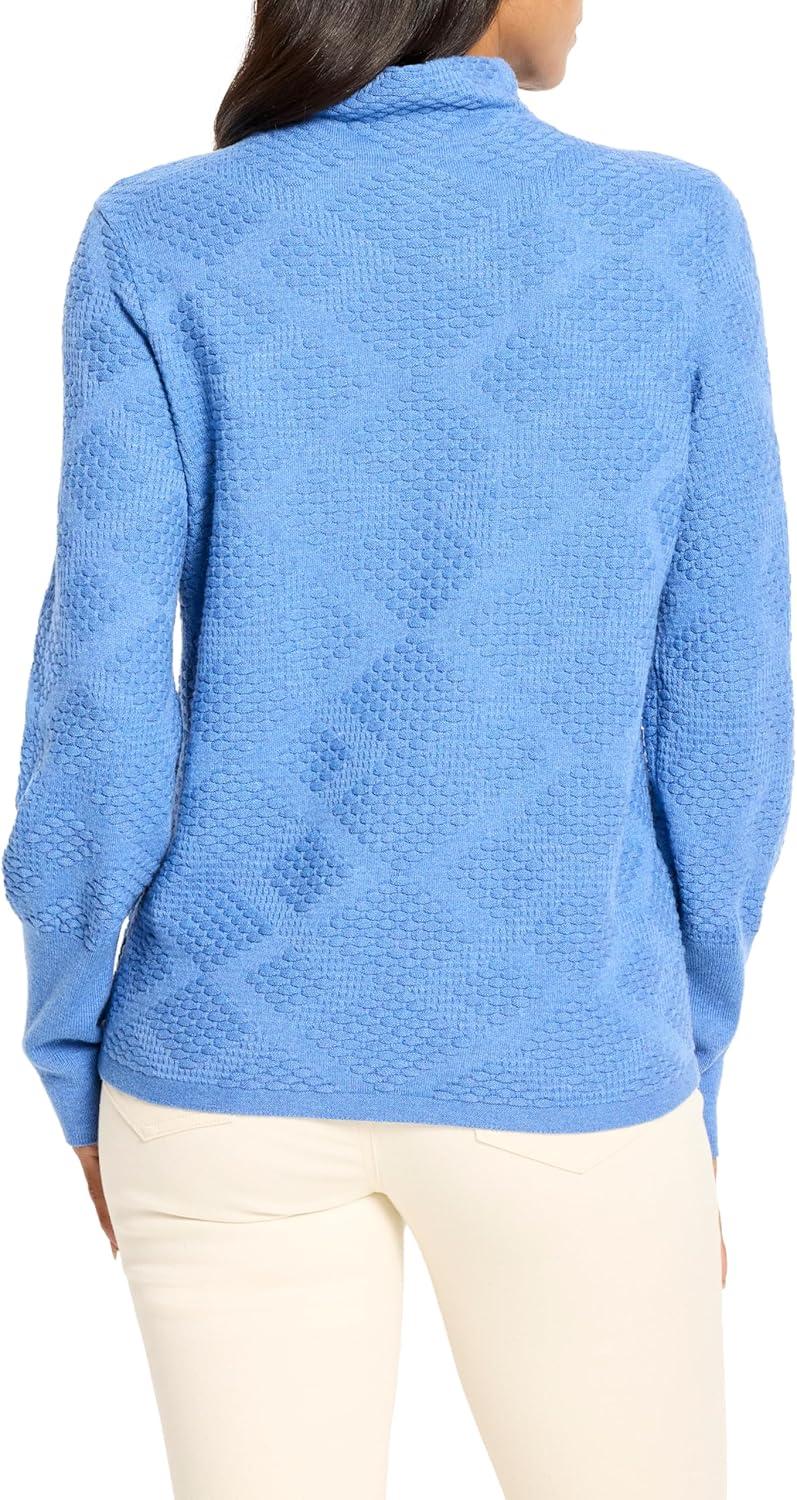 imageNICZoe Womens Textured Diamonds SweaterMineral