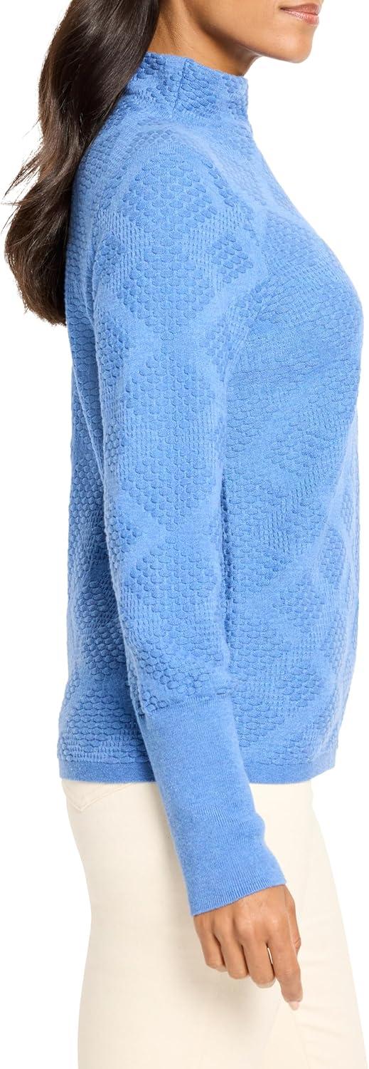 imageNICZoe Womens Textured Diamonds SweaterMineral