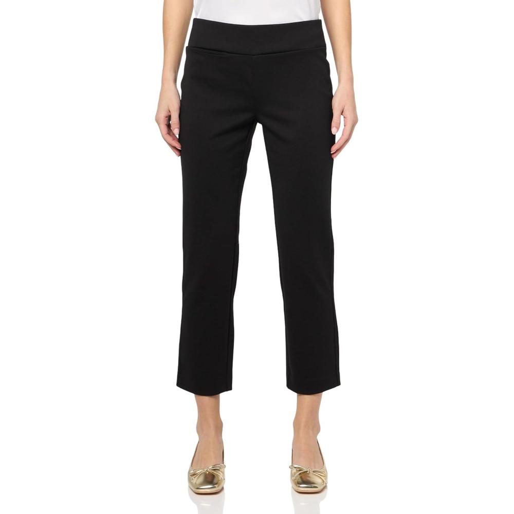 imageNICZOE Womens 295quot Ponte Pocket PantBlack Onyx