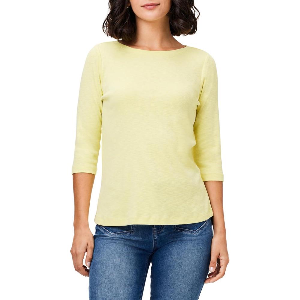 imageNICZOE Womens 34 Sleeve Boat TeeCitrus