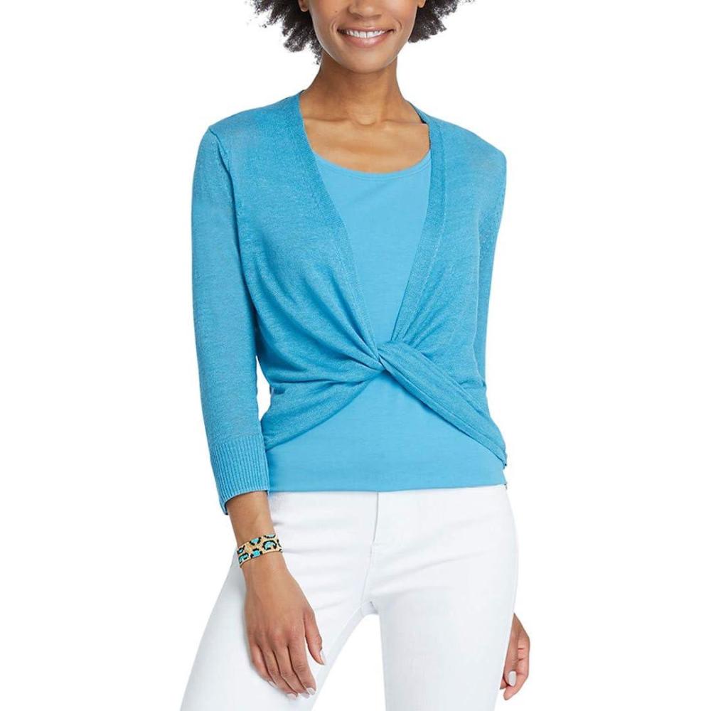 imageNICZOE Womens 4 Way CardyDeep Truquoise