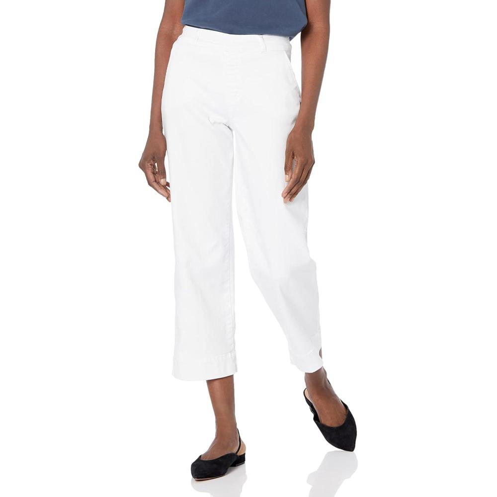 imageNICZOE Womens All Day WideLeg Pocket PantPaper White