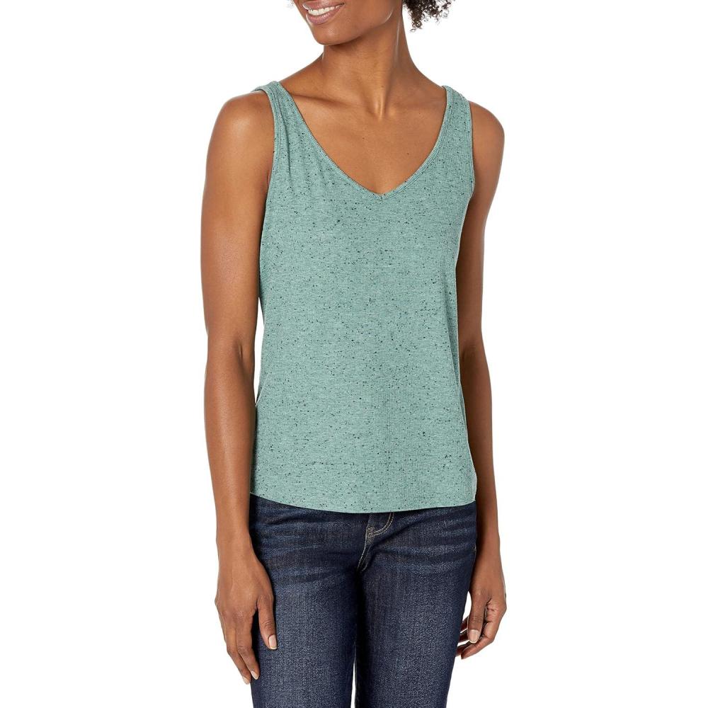imageNICZOE Womens Drapey Rib TankJuniper