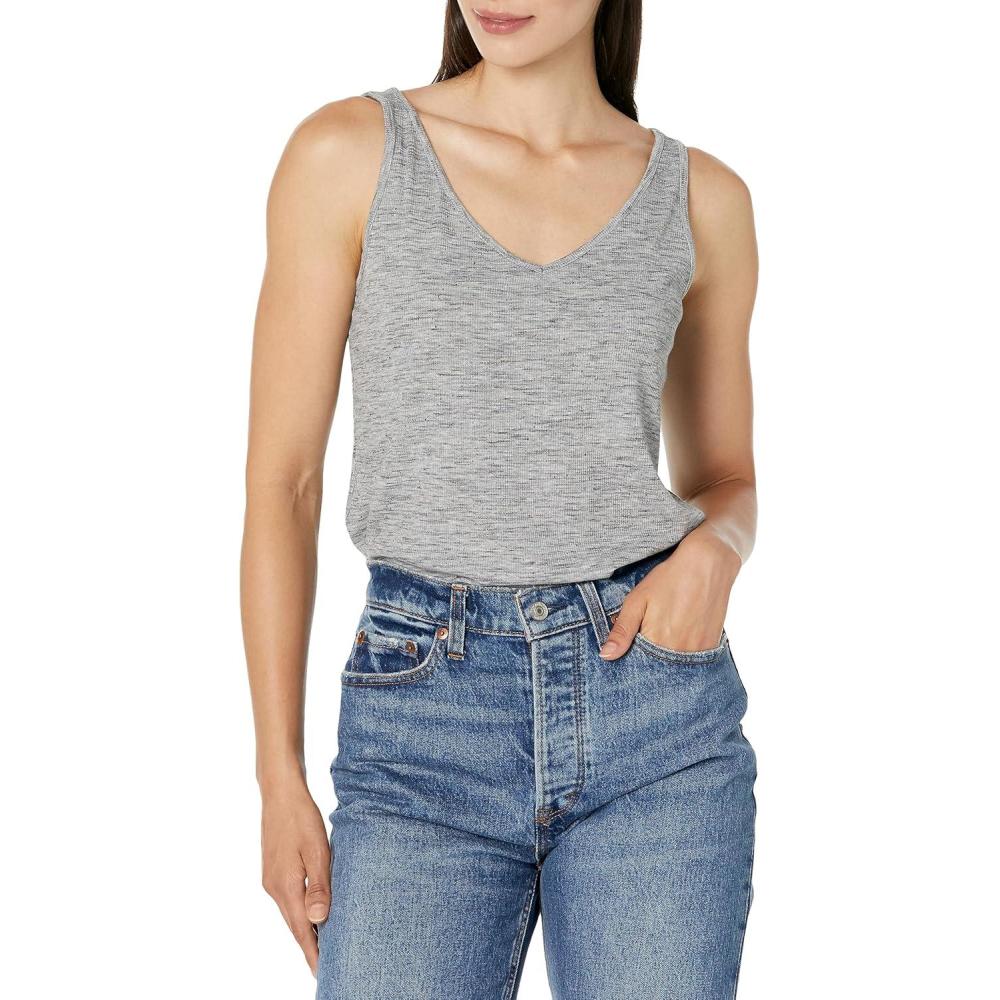 imageNICZOE Womens Drapey Rib TankMoonwalk