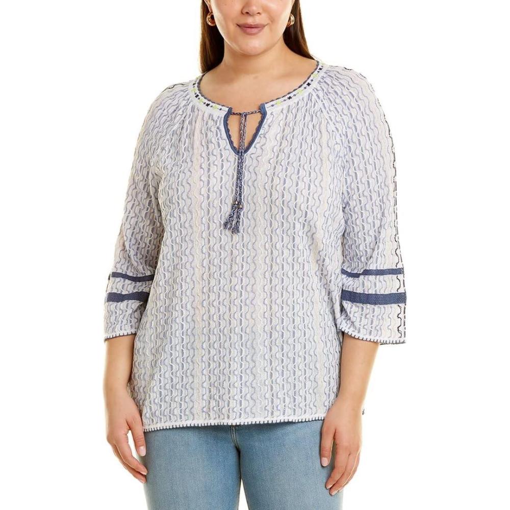 imageNICZOE Womens Ferry SweaterBlue Multi