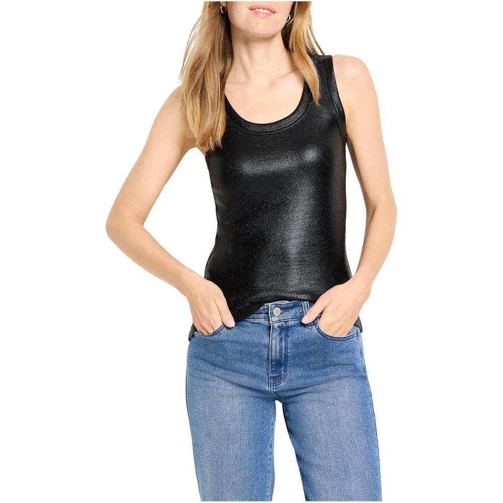 imageNICZOE Womens Glazed Rib TankBlack Onyx