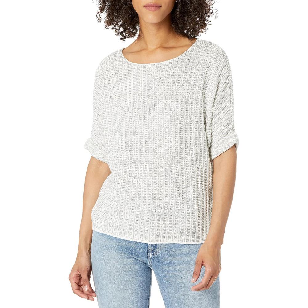 imageNICZOE Womens Glow for It SweaterPale Smoke