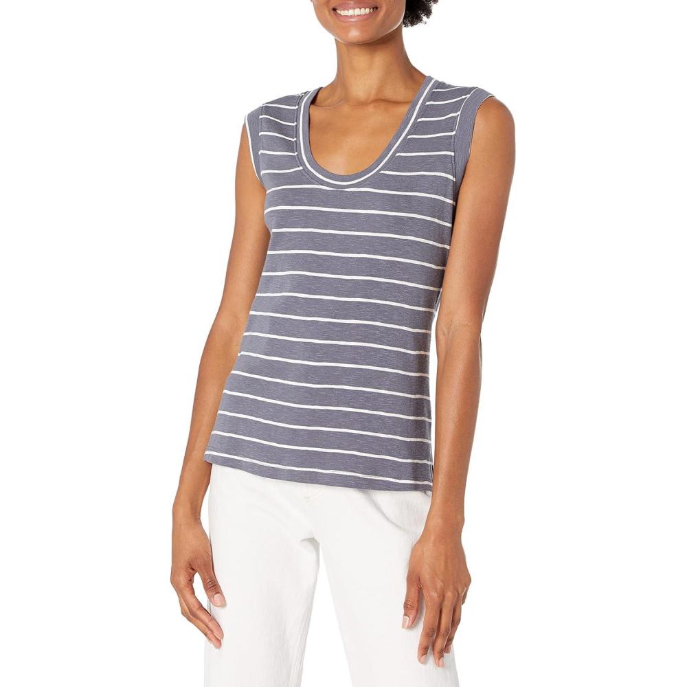 imageNICZOE Womens Mashpee Stripe TankSlate