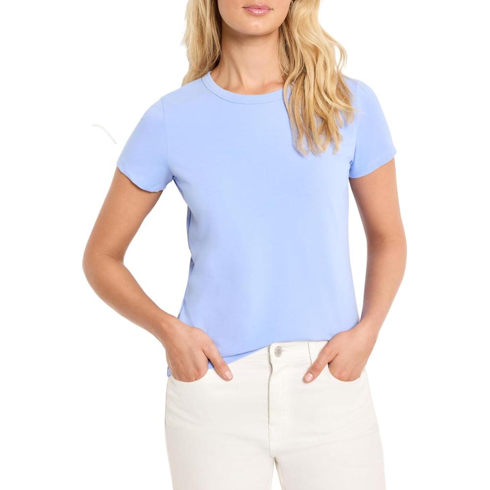 imageNICZOE Womens Perfect Knit Crew Neck TShirtIris